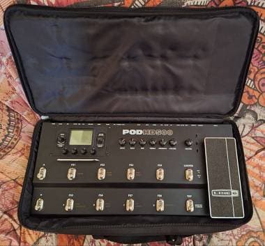 Line6 POD HD 500X HD500X + Custodia originale Pedaliera Multieffetto
