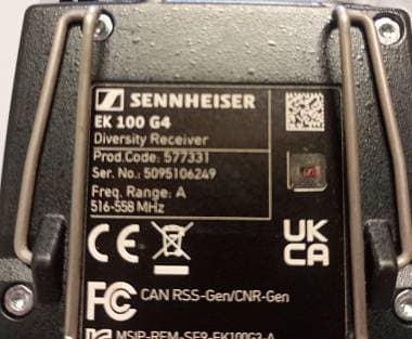 Sennheiser EK100 G4 Range A