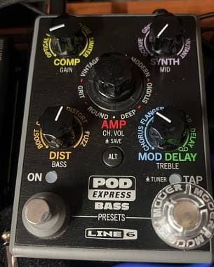 Line6 Pod Express Bass + Hotone Ampero Switch