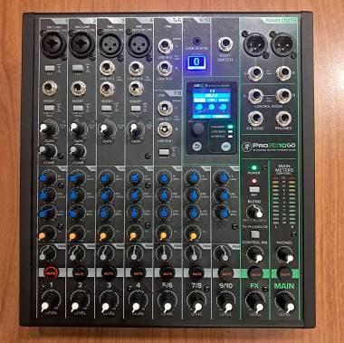 Mixer Mackie ProFX10GO (con batteria integrata)
