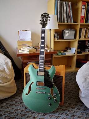 Ibanez AS73 Olive Metallic Alnico II hardware Gotoh