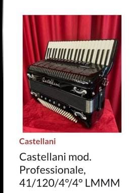 Castellani 120 bassi professionale/Studio (41/120/4°/4° LMMM)