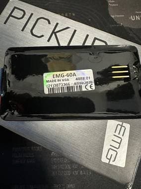 EMG 60A brushed black chrome