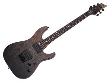 Schecter C-1 Standard Black Fade Burst Burl