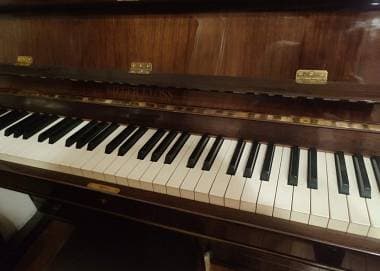 Pianoforte verticale Rieger-Kloss mobile color noce