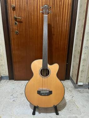 Gear4music Electro Acoustic Fretless Bass