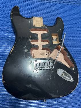 Mattia Franchin guitars Blackie Eric Clapton body Stratocaster Gotoh