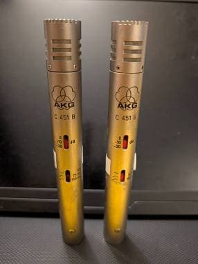 Coppia microfoni AKG C451 B Made in Austria
