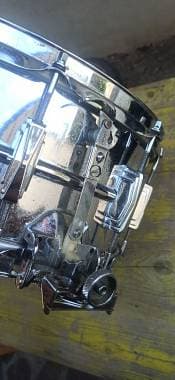 Ludwig Supersensitive 14x6,5 blue olive badge anni '70