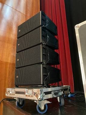 Impianto line array attivo completo RCF HDL6 + SUB 8006
