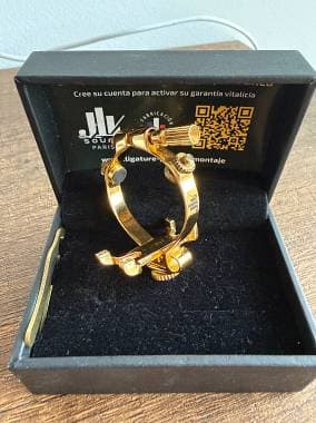 JLV legatura sax alto PLAQUÉE OR BOCCHINO HR senza cap