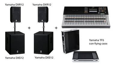 Yamaha TF5+2×DXR12+2xDXS12