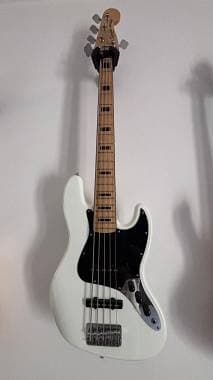 Squier by Fender Vintage Modified Jazz Bass V (5 corde) Olympic White