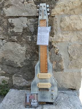 Lap Steel BALI'L SPACE MODEL 2 White Relic
