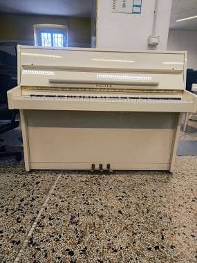 Pianoforte Sauter 110 bianco tedesco con trasporto e panca inclusi