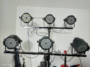 par led 54x3w + centralina DMX Proel