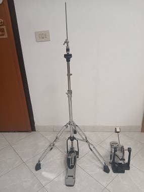 Tamburo Stand hi hat + pedale cassa