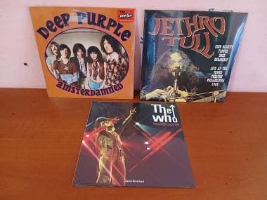 LOTTO 3 VINILI LP ROCK DEEP PURPLE - JETHRO TULL - THE WHO SIGILLATI