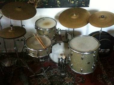 Gretsch Drums Round Badge Gold Sparkle