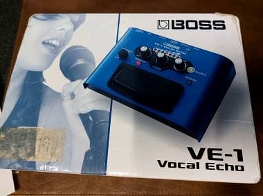 Boss VE-1 Vocal Echo con alimentatore
