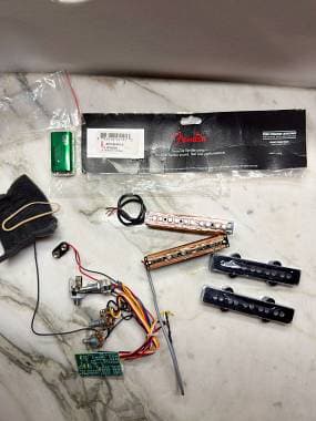 Kit Elettronica Attiva Fender Noiseless 5 Corde