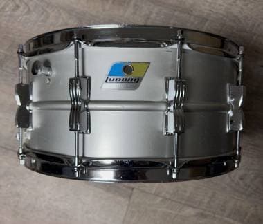 Vintage Ludwig 14 x 6.5 Acrolite 10 Lug blue olive 1976