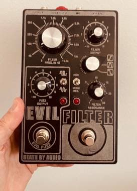 Death by Audio Evil Filter Fuzz pedal