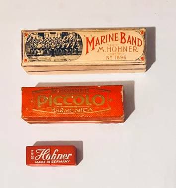3 armoniche a bocca Hohner, anni 70.
