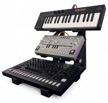 Stand Modulare Desktop per Synth e Drum Machine (Behringer TD-3, Crave, RD-9)