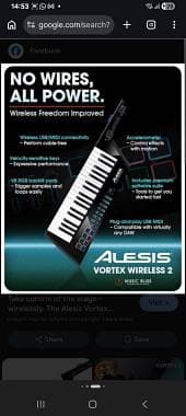 Alesis Vortex Wireless 2 (Keytar MIDI/USB)