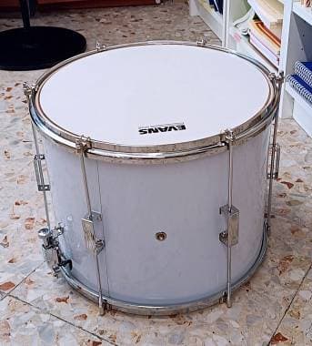 Mirage Percussion Rullante da Parata 14 x 12 Bianco con Pelle Evans UV2