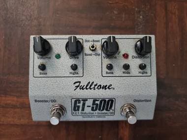 Fulltone GT500 pedal overdrive booster distirtion