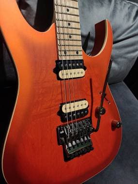 Ibanez Rg652 Ahms Orange Metallic Burst Flat