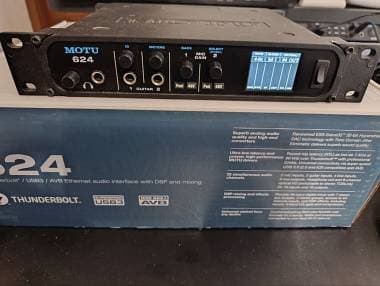 MOTU 624 16x16 SCHEDA AUDIO 16 IN/16 OUT THUNDERBOLT/USB3 ESS Sabre32