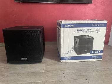 FBT Subline 112SA 1400W (700W Rms - 133db SPL) Garanzia 20 mesi Made in Italy