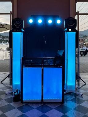 VONYX DJP165 Coppia Supporti a Colonna / DJ Plinth per Luci e Casse