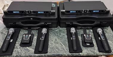 Bundle Radiomicrofoni LD Systems U508 (4 Ch Totali) + Antenne a Bandiera + Bodyp