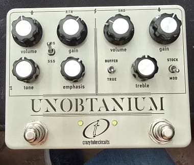 Crazy Tube Circuits Unobtanium doppio overdrive