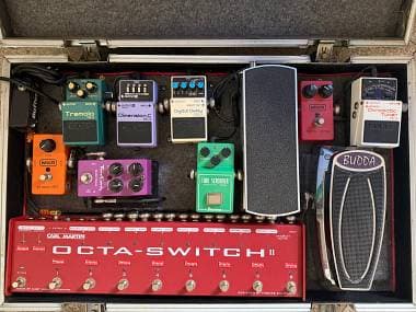 PEDALIERA CHITARRA PROFESSIONALE COMPLETA BOSS, IBANEZ, MXR, BUDDA, CARL MARTI