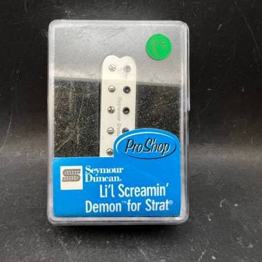 SEYMOUR DUNCAN - SLSD1B LIL SCREAMIN DEMON FOR STRAT WHITE BRIDGE MINI HUMBUCKER