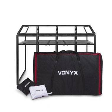 VONYX DB3 Pro Dj System POSTAZIONE PRO PER DJ NERA CON BORSE PER IL TRASPORTO