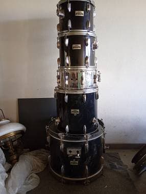 Batteria acustica, piatti e varie