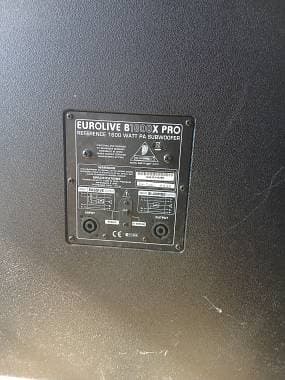 subwoofer behringer 18 eurolive b1800x pro