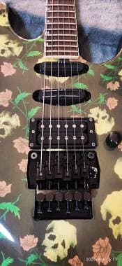 ESP Mirage M-1 Skulls & Roses 1994 MIJ - Custom Skull Graphic + ESP Case + TAG