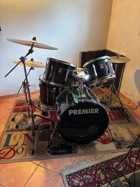Batteria Acustica PREMIER Vintage (Made in UK) Completa di Hardware e Piatti UFI