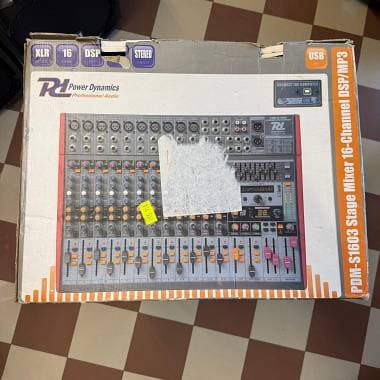 Power Dynamics PDM-S1603 - Mixer Passivo 16 Canali con DSP, MP3 ed Interfaccia U
