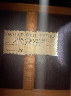 Chitarra classica Gallinotti 1956