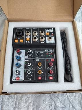 Mixer 3 canali Italian Stage 2MIX3UB bluetooth USB