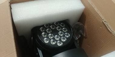 2 MINI TESTE MOBILI Moving Head Wash 18 Led