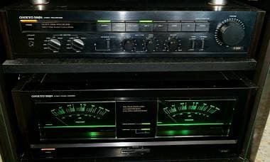 Onkyo M-504 Stereo Power Amplifier + Onkyo P-304 Stereo Preamplifier
